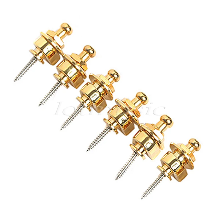 6x золотой ремень блокировки для электроакустическая гитара бас|strap on sex games|lock