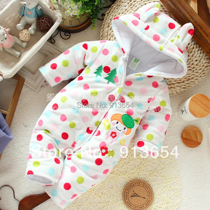 Новинка года; сезон осень-зима; комбинезоны для новорожденных; одежда для малышей; детские комбинезоны; детский хлопковый комбинезон; комбинезон в горох для маленьких девочек и мальчиков