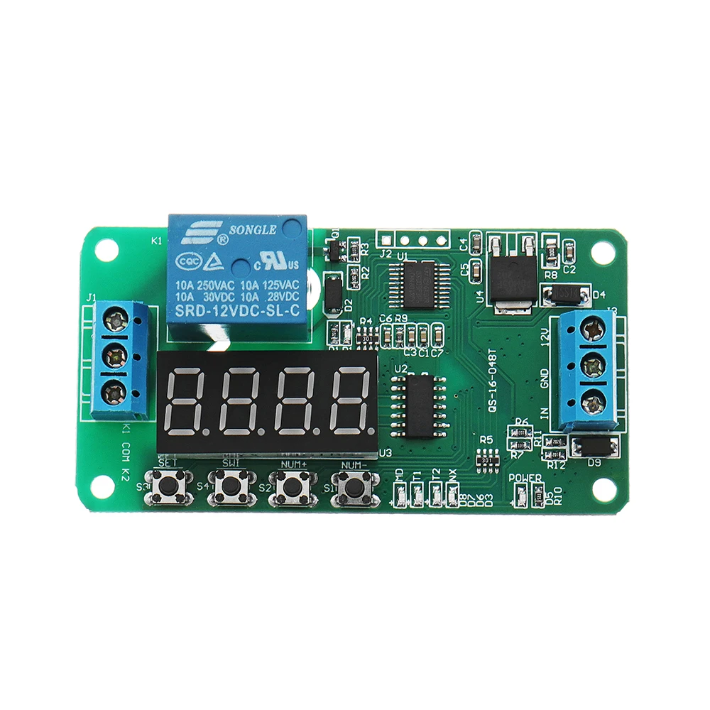 DC 12V CE030 Многофункциональный само замок Реле PLC таймер задержки цикла модуль