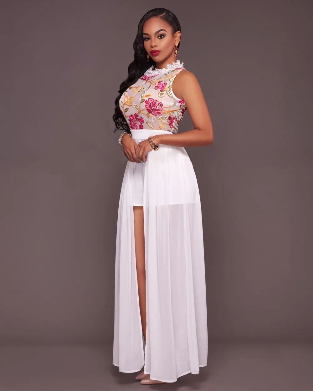 

Body Feminino Lace Sale Bodysuit Limited Catsuit Women Free Shipping 2020 Jumpsuit Sleeveless Mesh Waist Elastic Stretch Female