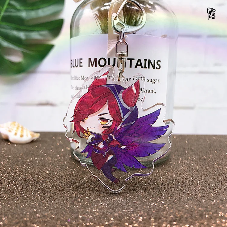 Игра Лига лол косплей брелок Мода Легенда эзреал Анни Teemo RAKAN XAYAH акриловый автомобильный брелок подвеска брелок