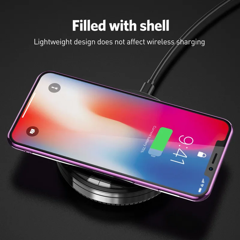 NOWAL Покрытие рамка чехол для телефона iPhone 6 6s Plus Bling Flash порошок бумага силиконовый