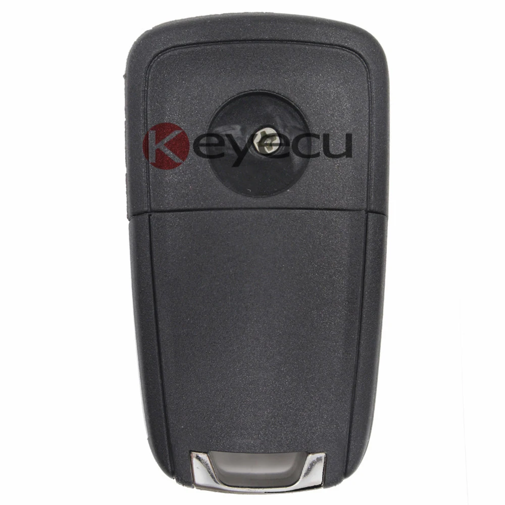 Раскладной дистанционный ключ KEYECU 2 кнопки для Chevrolet Buick Opel 433 МГц ID46 чип HU100 Uncut Blade |