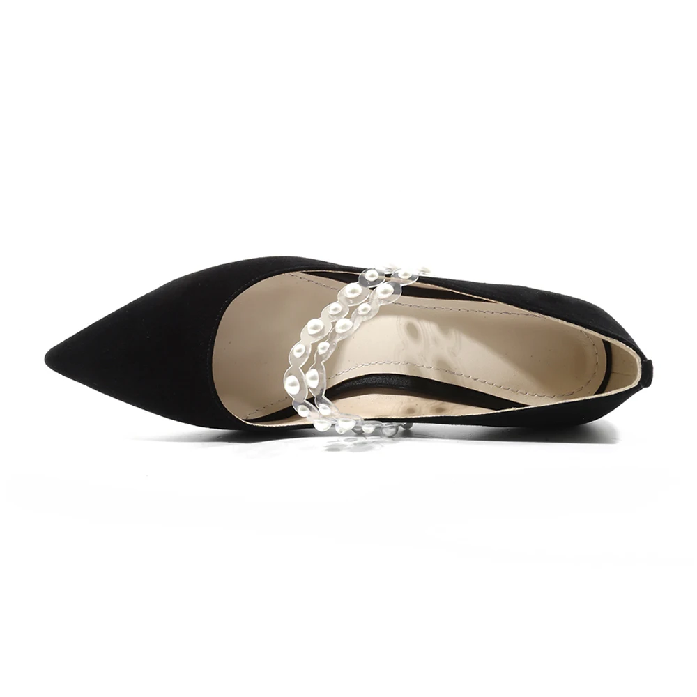 Женские туфли на высоком каблуке FOREADA офисные прозрачные из натуральной кожи