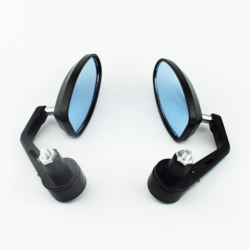 Зеркало заднего вида мотоциклетное черное с металлической ручкой 2 шт.|rearview side
