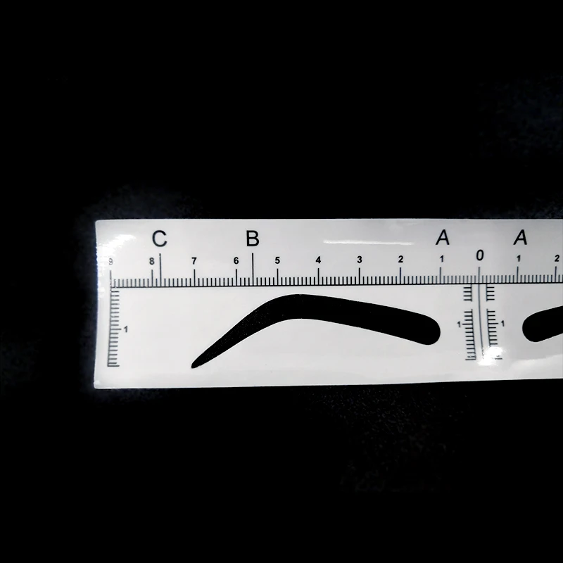 Линейка для бровей одноразовая в европейском стиле 50 шт.|Аксессуары татуажа| |
