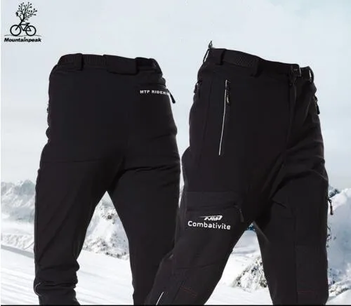 2018 Mountainpeak Для мужчин кемпинг Пеший Туризм штаны ветрозащитная плотным ворсом