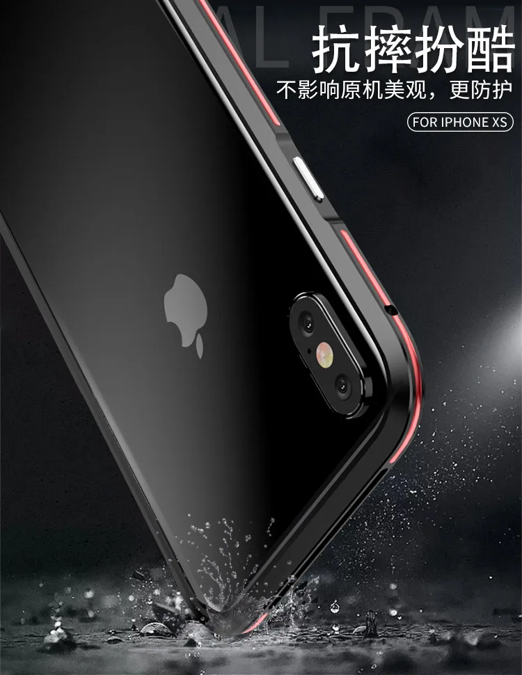 Изогнутый металлический бампер Luphie для samsung Galaxy Note 9 чехол Note 8 для iphone X Xs Max Xr 8 7 Plus Ультратонкий алюминиевый корпус