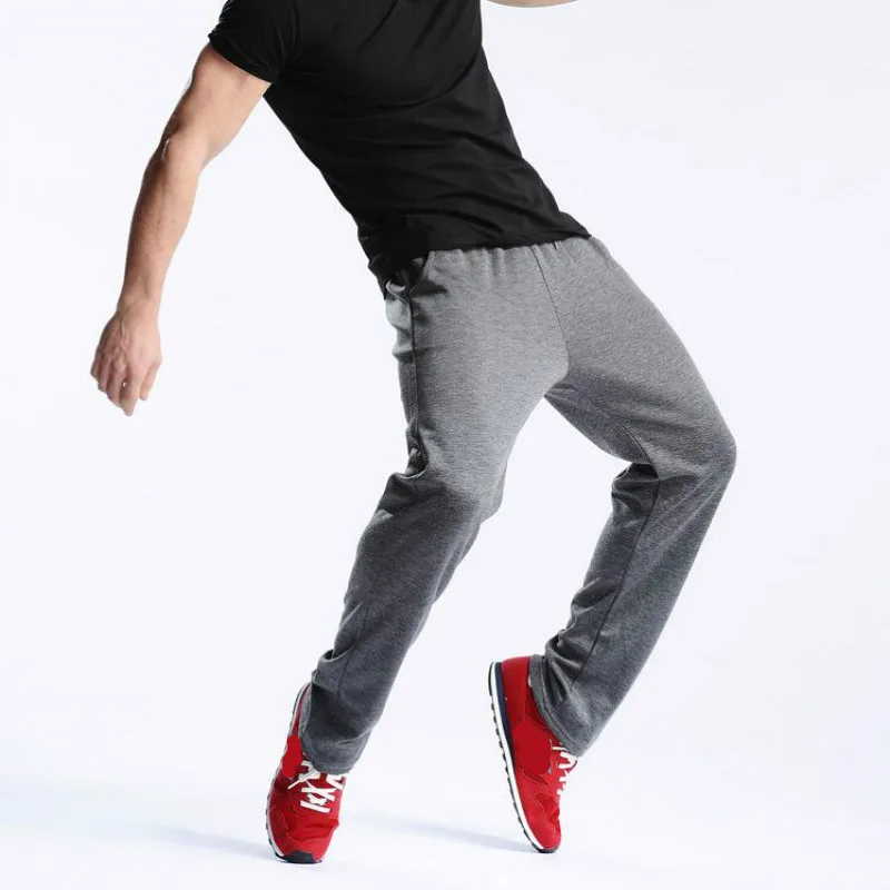 2018 New Men Running Pants Soft Sport Jogging Gym Trousers Football Training Sweat Loose Straight Sportswear | Спорт и развлечения