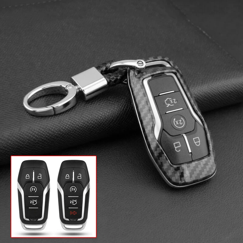Защитная крышка смарт-ключа из углеродного волокна аксессуары для Ford |