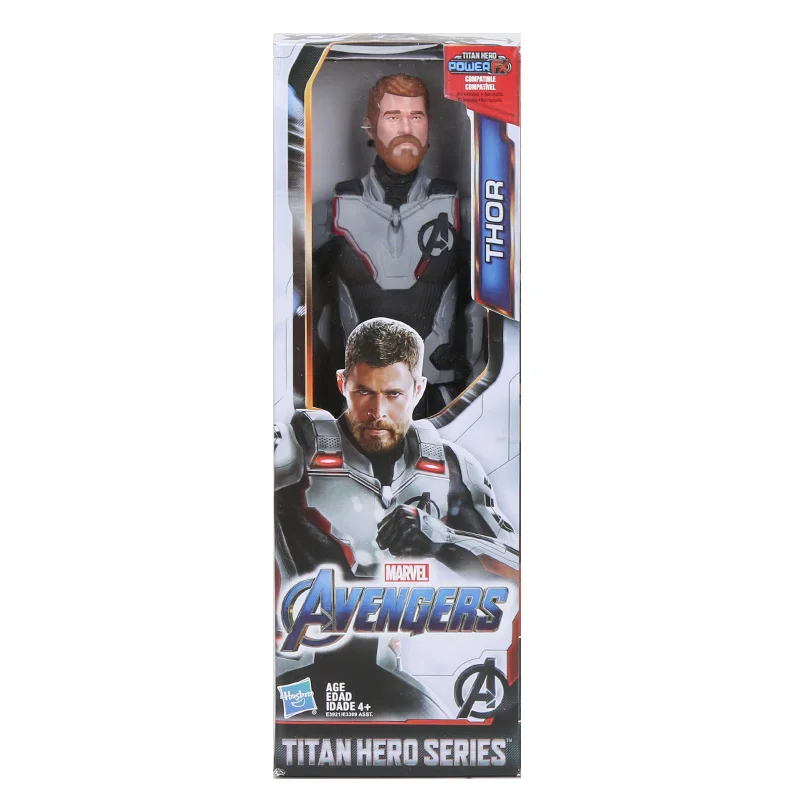 Thor with box Marvel Мстители 4 Endgame Antman Ронин Железный человек Тор Капитан Марвел Халк Титан герой серии фигурка игрушка - Цвет: Thor with box