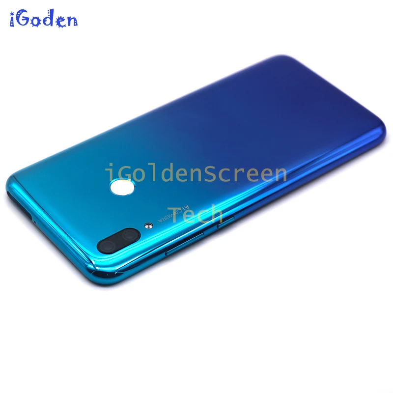 Новый стеклянный задний корпус для Huawei P Smart 2019 крышка батареи задняя дверь с