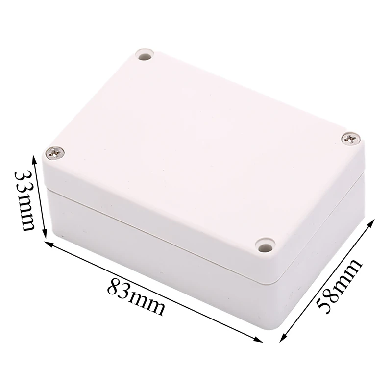 

ABS Waterproof Electronic Project Cover Box Enclosure Box Junction Plastic Case For House Security Power Supply 83x58x33mm
