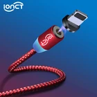 IONCT Магнитный кабель Micro USB кабель нейлоновый магнит Быстрая зарядка для айфона Android шнур для зарядки телефона кабель usb type c провод для зарядки устройство кабель Microusb магнитная зарядка