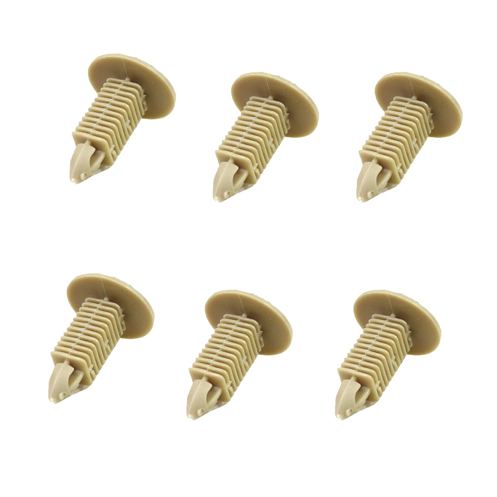 CNIKESIN 100PCS Car Fastener Universal Ceiling Trunk Front Cover Plastic Decorative Fixed Clamp Beige Auto Interior Clip | Автомобили и