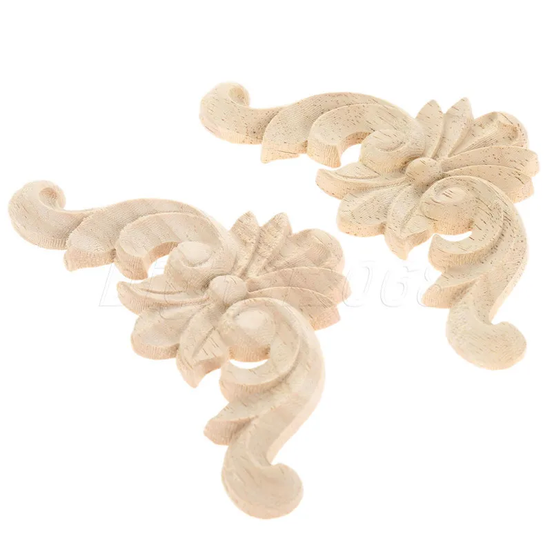 Деревянная резная угловая дверная рама наклейка столярное украшение аппликация