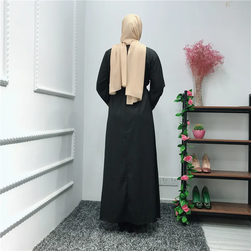 Вышивка мусульманская Абая syari Арабская Мода Алмазное Бисероплетение длинная