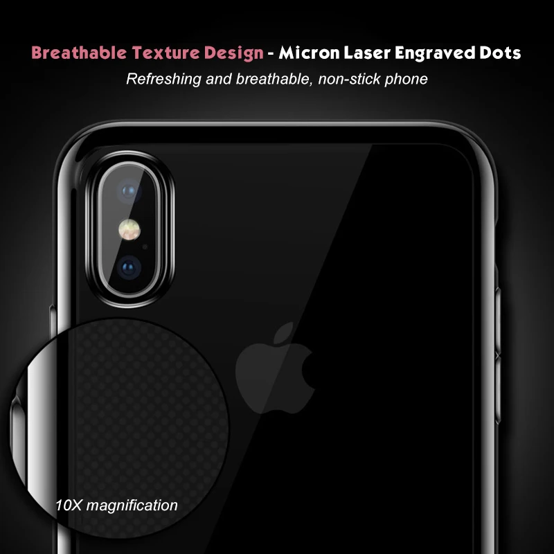 Ультратонкий чехол из ТПУ с покрытием для iPhone XS Max XR X 7 8 6S Plus прозрачный мягкий силиконовый защитный чехол на заднюю панель Fundas