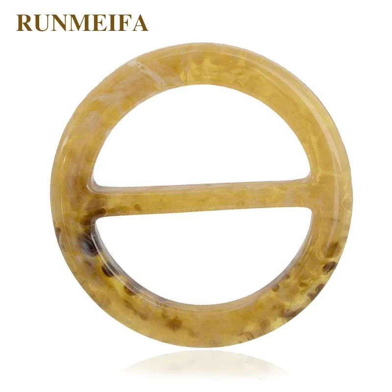 RUNMEIFA Новая смола дневное слово шелковый шарф Пряжка Женская шаль на заказ кольцо клип застежка шарфы Пряжка женский подарок