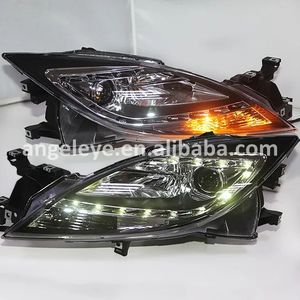 Для Mazda светодиодный Core крыло светодиодные головные фонари с фонариком 2008 -2012