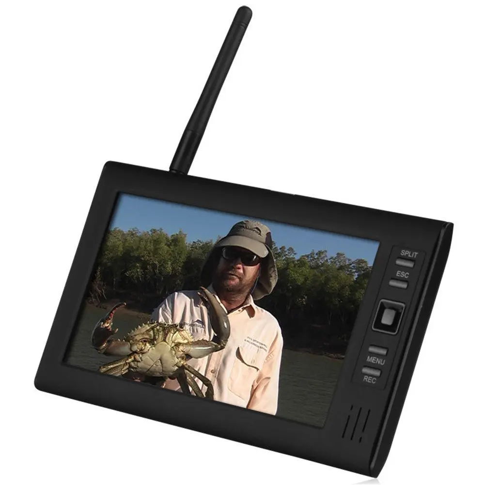 7 дюймов TFT цифровой 2 4G беспроводные камеры Аудио Видео детские мониторы 4ch Quad DVR