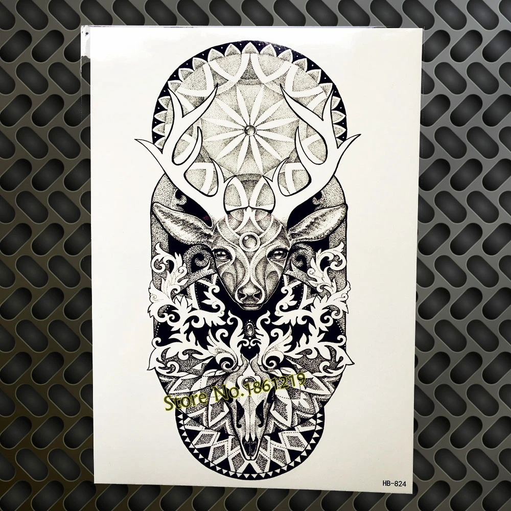 Хит металлические временные тату с роботом для женщин и мужчин тотем большой