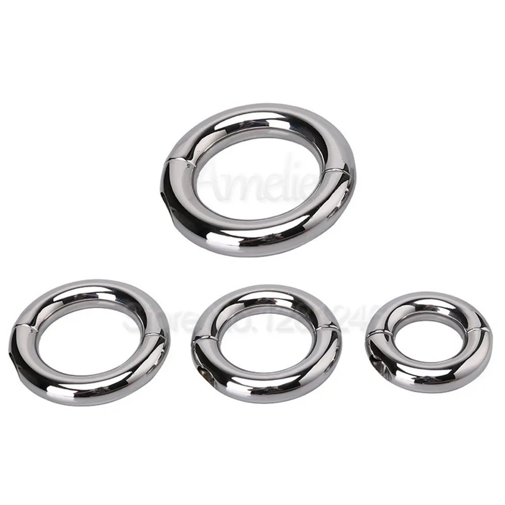 Мужское металлическое кольцо для пениса 5 размеров из нержавеющей стали растяжки