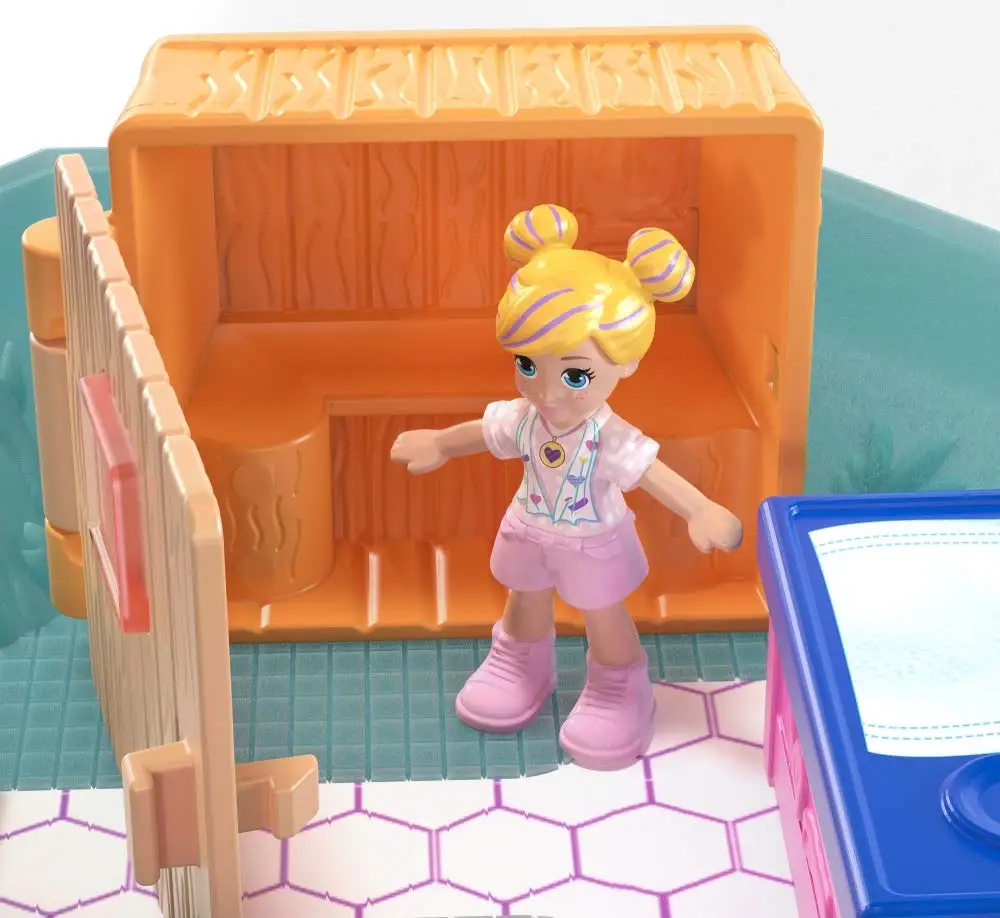 Оригинальная Polly Pocket World мини кукла с сокровищами дом девочка принцесса аксессуары музыкальные куклы коробка музыкальная шкатулка детские игрушки Juguetes