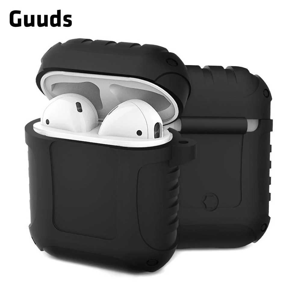 GUUDS для Airpods, чехол, чехол, противоударный, против падения, силиконовый чехол для Apple AirPods