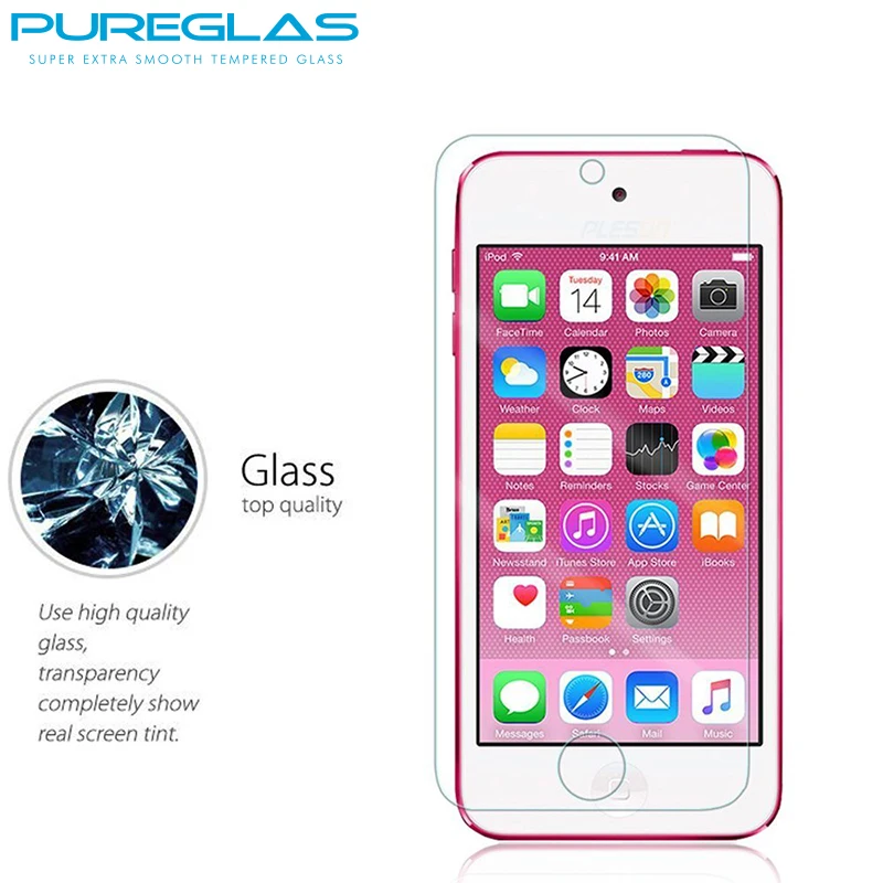 Pureglas 9 H закаленное Стекло Экран протектор для Apple Ipod Touch 5 6 touch6 полный Крытая
