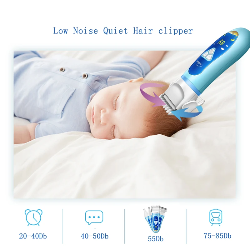 Машинка для стрижки волос LUKBABY мощный электрический триммер водонепроницаемая