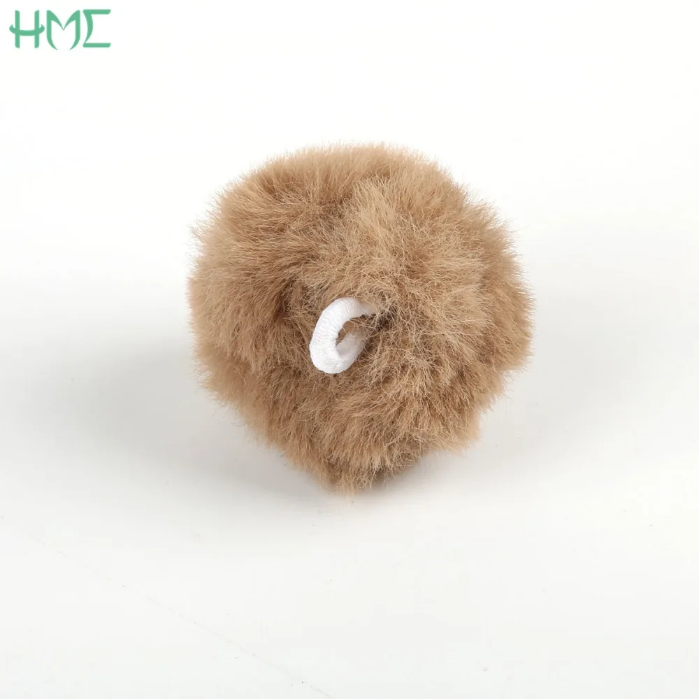 New 6pcs/lot 4cm DIY Handmade Accessories Faux Rabbit Fur Ball PomPom Pendant Charms For Earring Key Chain Jewelry Making | Украшения и