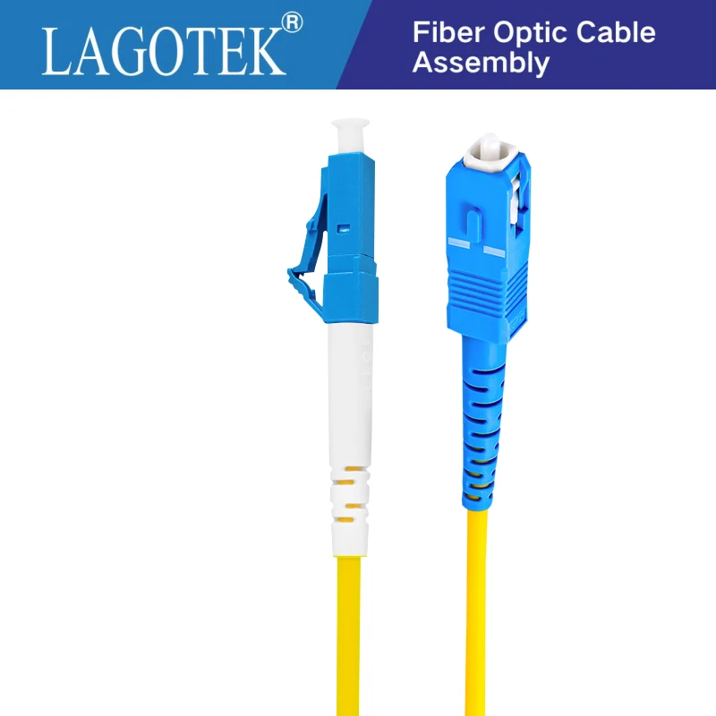 10PCS/bag LC UPC to SC UPC 3M Single mode Duplex fiber optic patch cord LC-SC 3M 2.0mm or 3.0mm FTTH fiber optic jumper cable