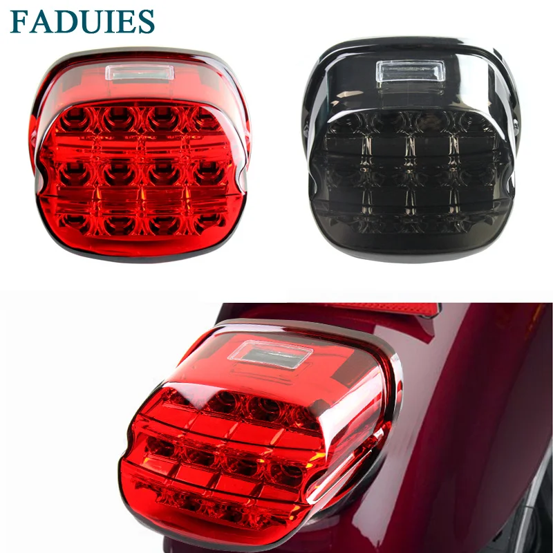 

FADUIES Fat Boy FLSTF ночной поезд FXSTB Softail Sportster Road King Electra Glide Road Glide Bike светодиодный стоп-сигнал