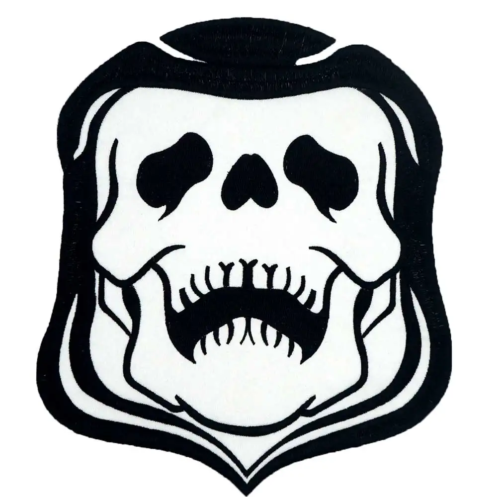 GRIM BASTARDS fist backing Embroidered Applique Sewing Label punk biker Patches Clothes Apparel Accessories 8PCS/SET | Дом и сад