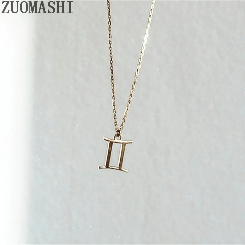 Римский номер кулон ожерелье из нержавеющей стали римское с цифрами годовщина