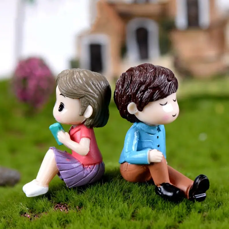 2 предмета в комплекте красивые влюбленной парой Свадебные украшения дома и сада