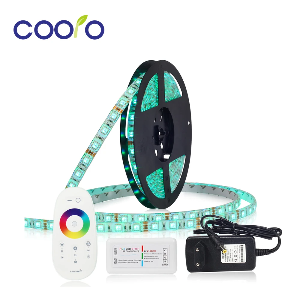 Светодиодная лента 12 в RGB RGBW/WW набор Водонепроницаемая 5050 гибкая 300LED 5 м IP65 Диодная