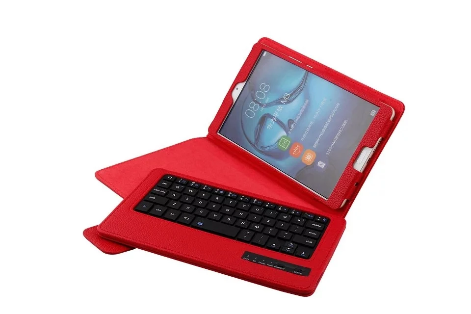 Съемная Беспроводная клавиатура Bluetooth 3 0 чехол книжка из искусственной кожи док