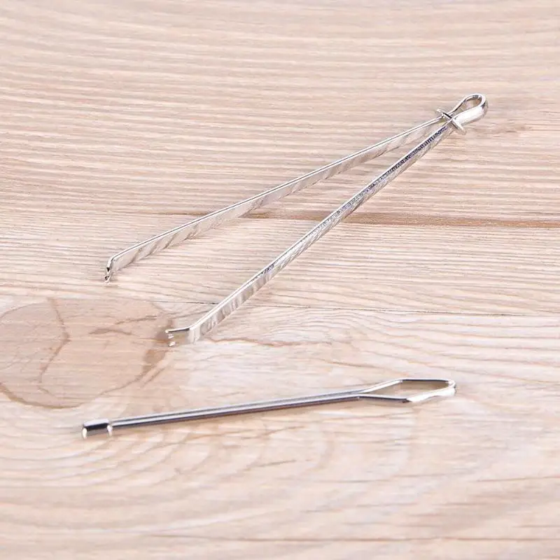 2 шт нержавеющей стали цитированные зажимы эластичный пояс носить Плетенный из