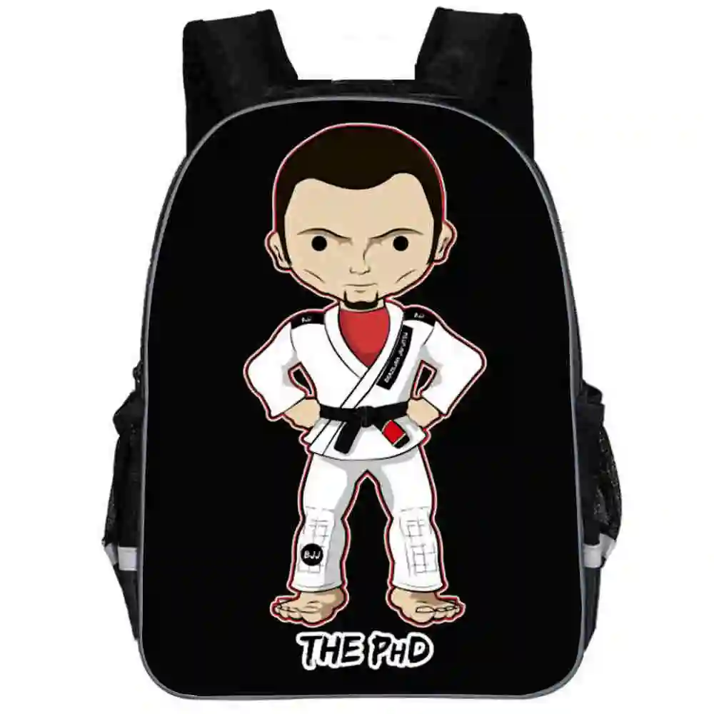BJJ рюкзак тхэквондо бразильского джиу-джитсу боевых дзюдо животного Для женщин Для мужчин для мальчиков и девочек подростков школьные сумки Mochila Bolsa - Цвет: J