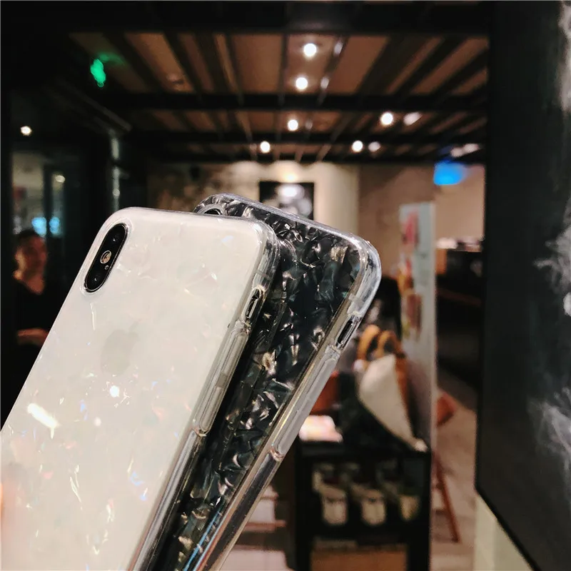 Яркий мягкий чехол из ТПУ с моллюсков для iPhone 6 6S 7 8 Plus XS MAX XR X S чехлы