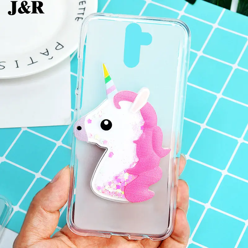 For Doogee BL12000 Case Silicon Cover cases doogee BL 12000/BL12000Pro Bags Cute Animal Owl Glitter Liquid Quicksand Shell |
