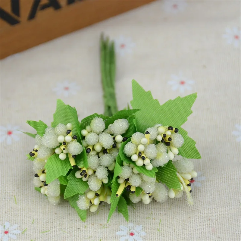 120 шт. стеклянный искусственный цветок Stamen Pistil для свадебного украшения торта