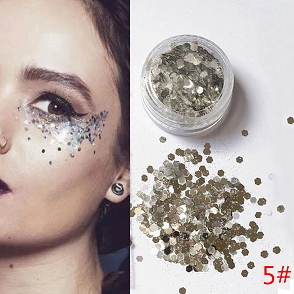 12 шт./компл. голографической блестками продолжительный блеск Diamond Eye сверкающий