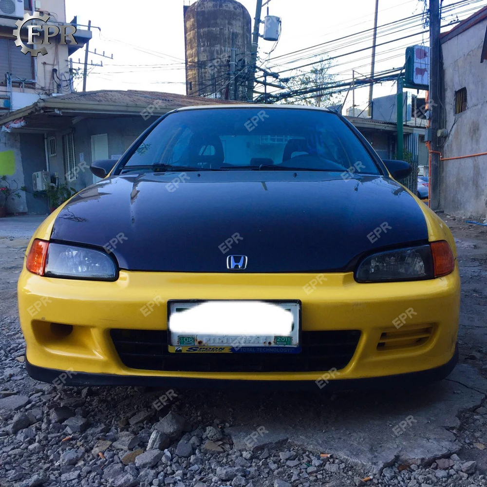 Капот из углеродного волокна для Honda EG Civic(1992-1995) 4 двери OEM Стиль FRP/Стеклопластик корпус капота комплект тюнинг отделка для Civic EG гонки