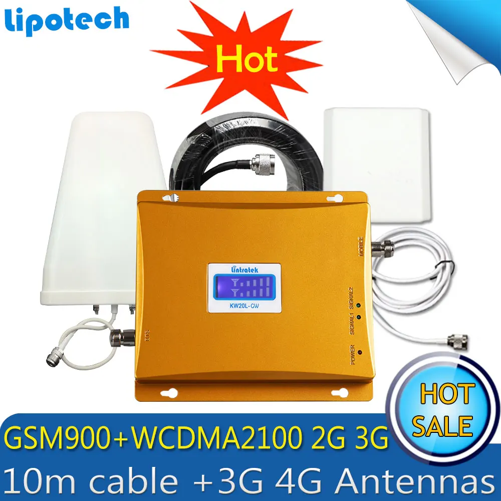 Diy Set Top Качество Усиления GSM900mhz + WCDMA2100mhz Двухдиапазонный Мобильный Сотовый