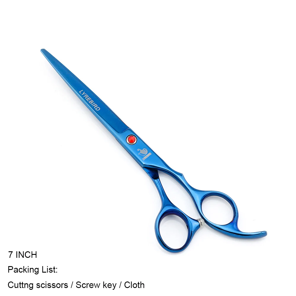 Blue cut no bag Ножницы для волос 7 дюймов ножницы для стрижки волос или 6,5 дюймов ножницы для истончения волос ножницы для ухода за домашними животными Lyrebird 1 шт./лот Новинка - Цвет: Blue cut no bag