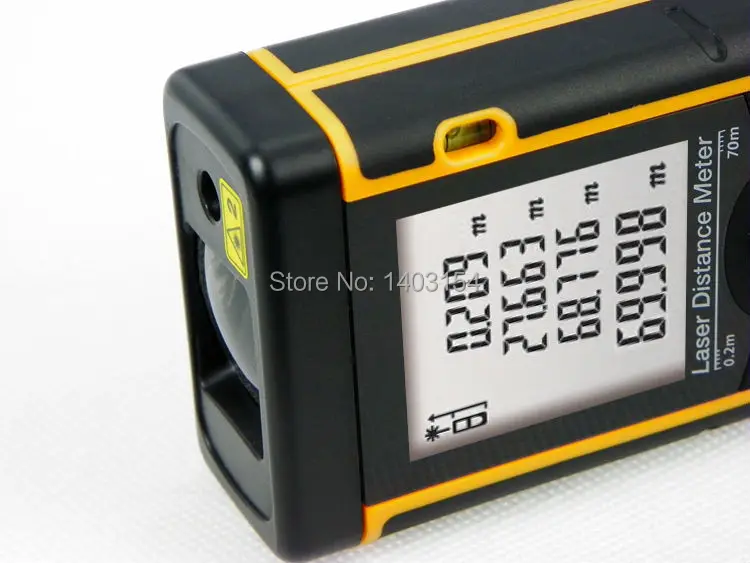 Бесплатная доставка Новинка 70 м 229f лазерный дальномер с пузырьковым уровнем