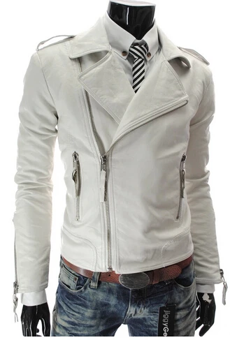 Фото The new multi- personality men's leather motorcycle zipper large lapel free shipping Мужская одежда The new multi- personality men's leather motorcycle zipper large lapel free shipping Мужская одежда